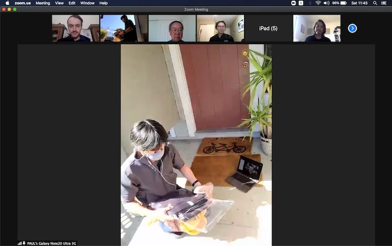 Shiomi sensei with farewell hakama